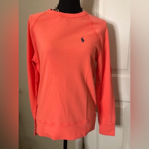 Polo Ralph Lauren Sweatshirt in (Tangerine) (Red) size XS-TP - Picture 1 of 12